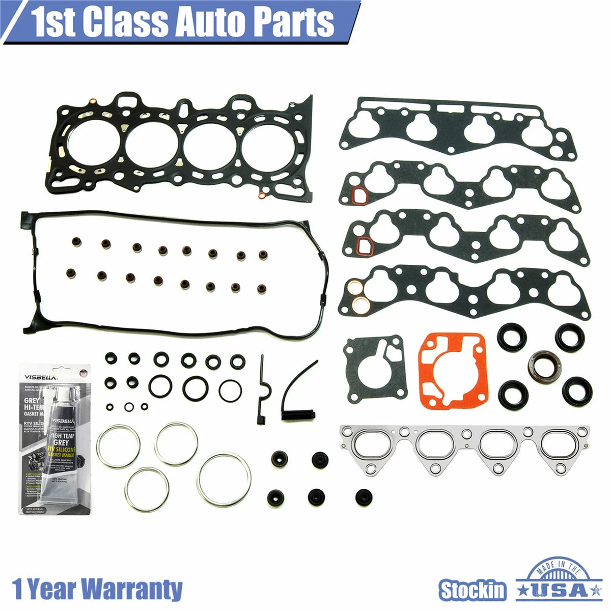 MLS Engine Cylinder Head Gasket Set for Honda Civic 1.6L (1996–2000) HS4029