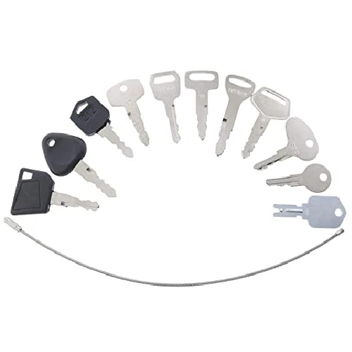 11pc Forklift Key Set for Cat Clark Komatsu Toyota
