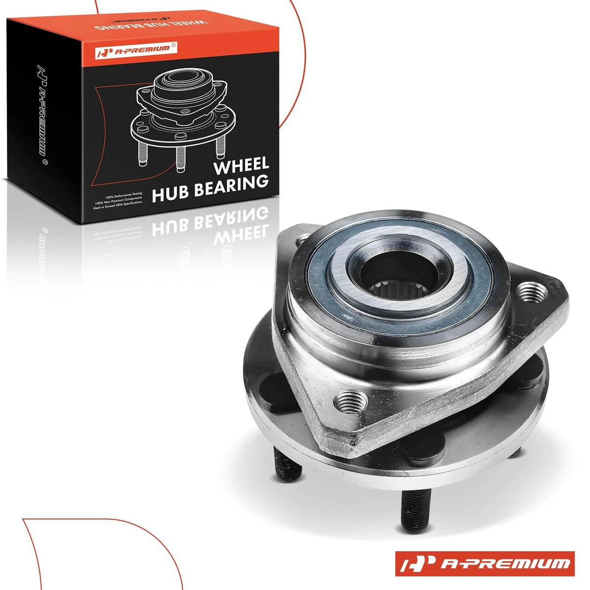 Front Wheel Hub & Bearing Assembly for Chrysler Sebring (1996–2006) BR930138, 4593462AA, 513138