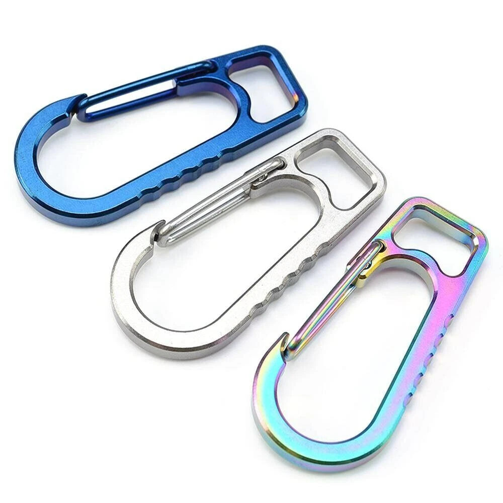 1pc Titanium Alloy Carabiner Clip Quick Release Hook for KeyChain