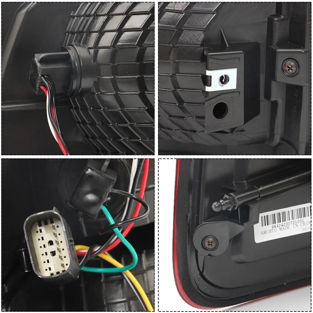 Right Side Tail Light Lamp for Ram 1500 (2019–2023) Black Bezel