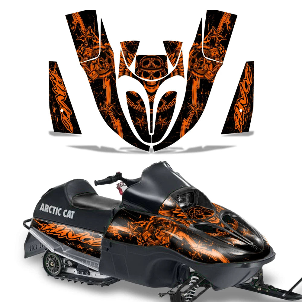 Sled Graphic Decals Stickers for Arctic Cat Sno Pro 120 (All Years)