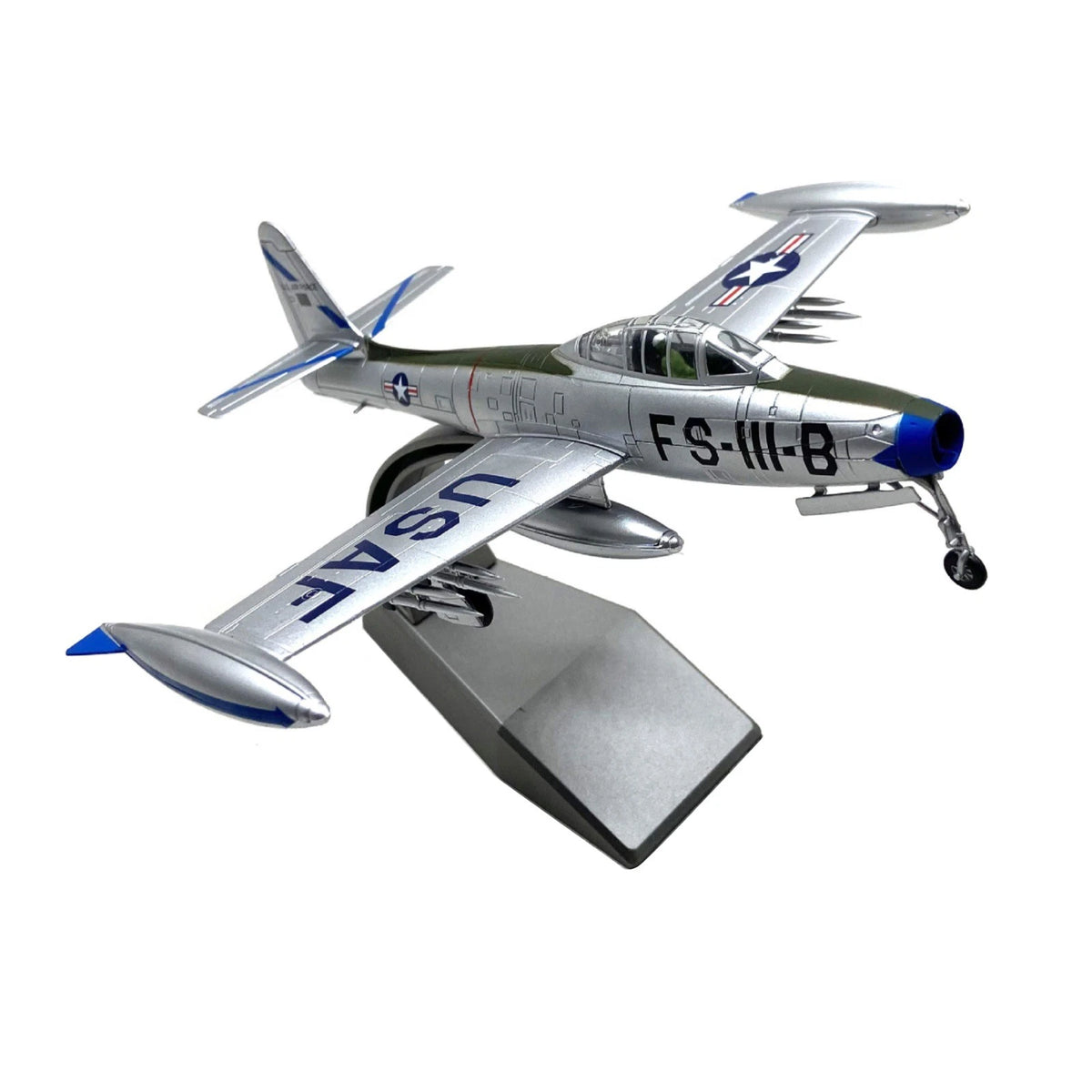 Scale Model 1:72 Republic F-84 Thunderjet Diecast USAF WWII Jet