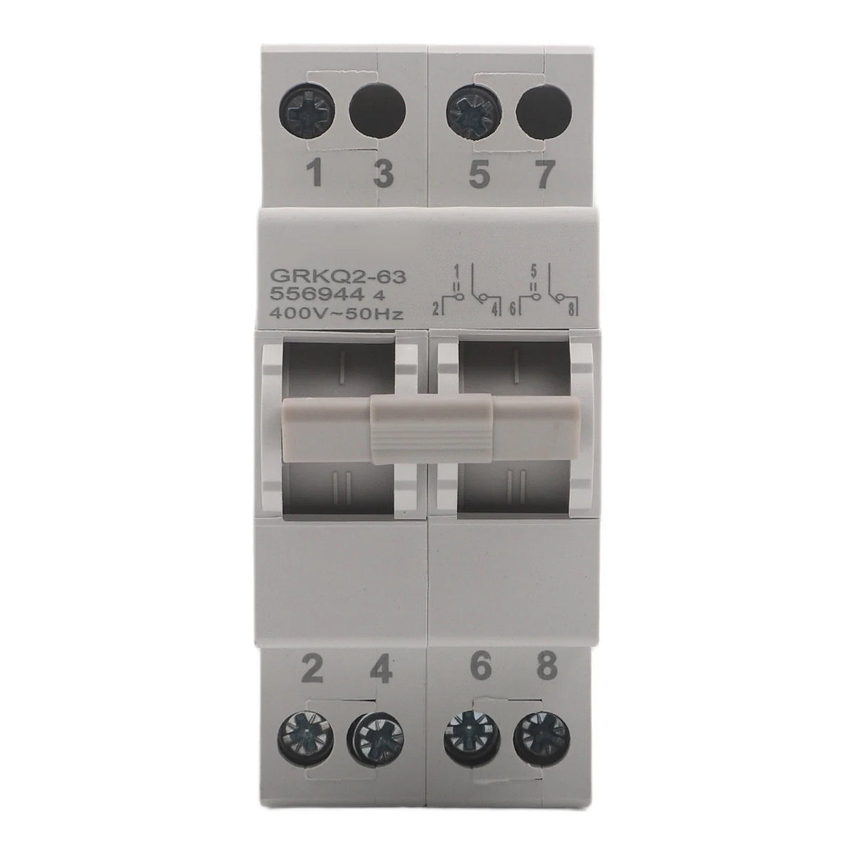 32A 400V Dual Power Transfer Switch with Reinforced Handle