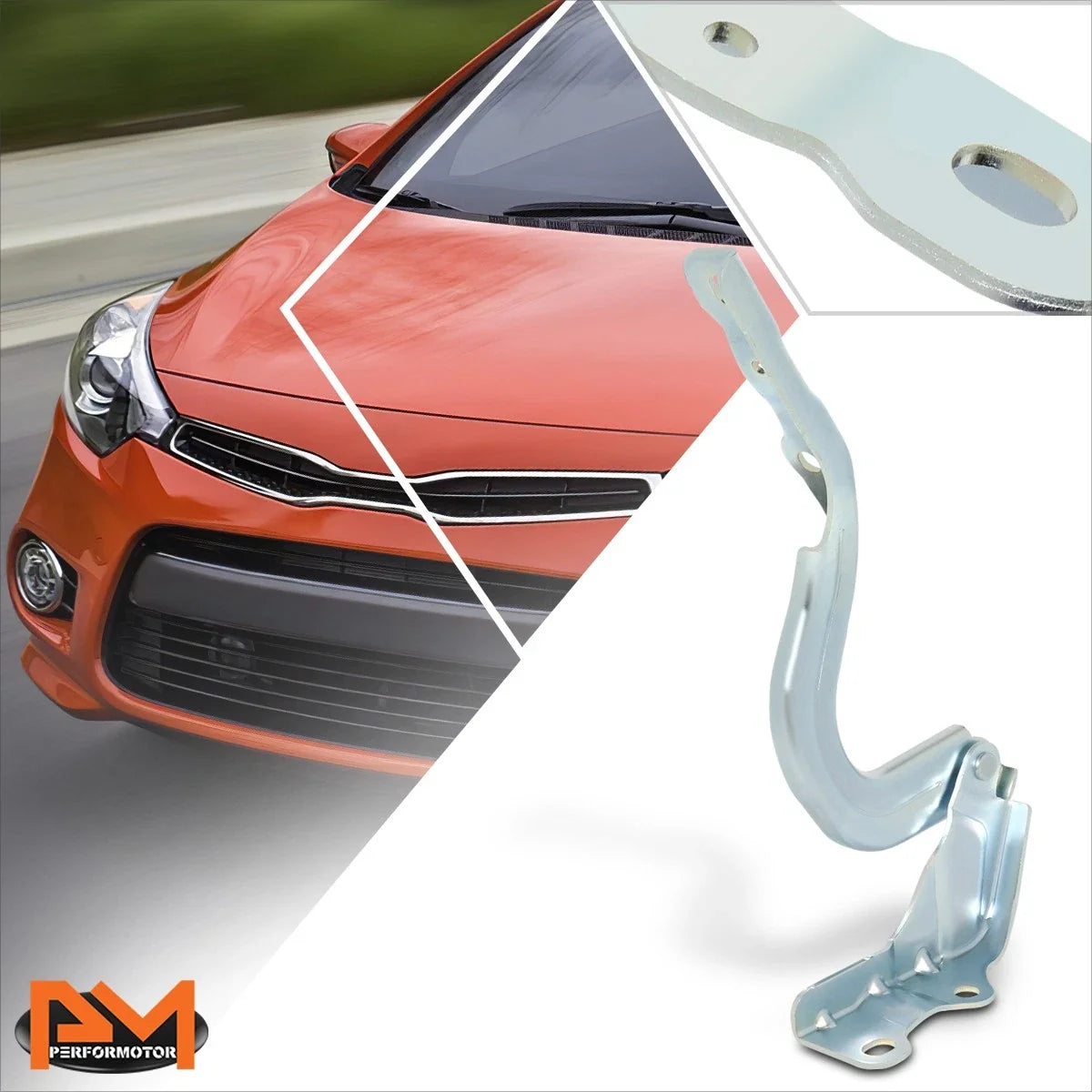 OE Style RH Passenger Side Steel Engine Hood Hinge for Forte5 (2014–2018)