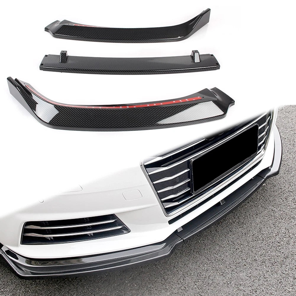 Front Bumper Lip Spoiler for Audi A4 Sedan (2017–2018)