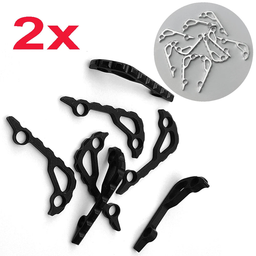 2Pack Black/Silver Aluminium Alloy Back Spacer for Benchmade Bugout 535