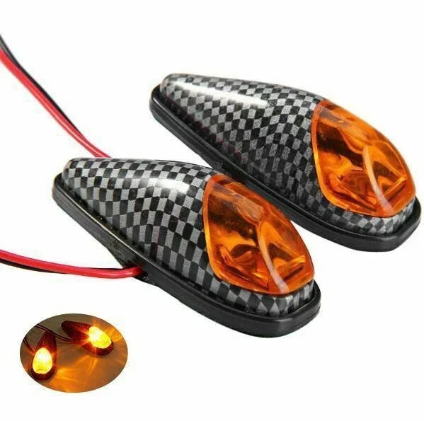 Carbon Motorcycle Surface Mount Turn Signal for Suzuki GSXR, Honda CBR, Yamaha