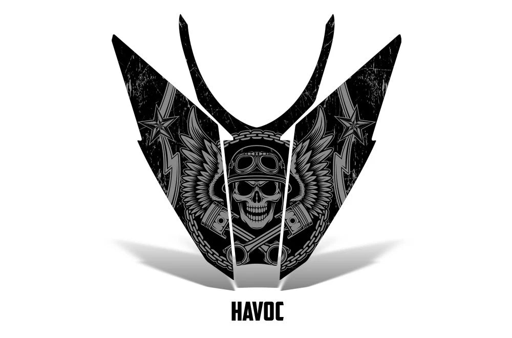Hood Graphic for Arctic Cat Proclimb Procross (2012–2013) AC-PROCLIMB-HOOD-12-13-HAVOC-SLV