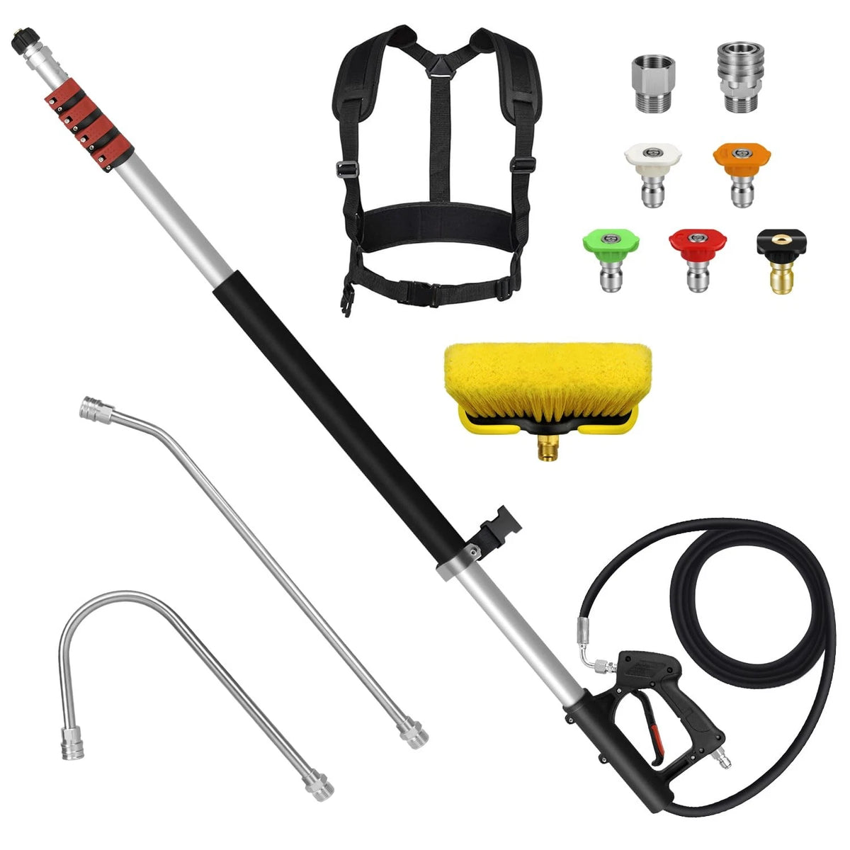 24FT Telescoping Pressure Washer Wand Kit for LidoDola