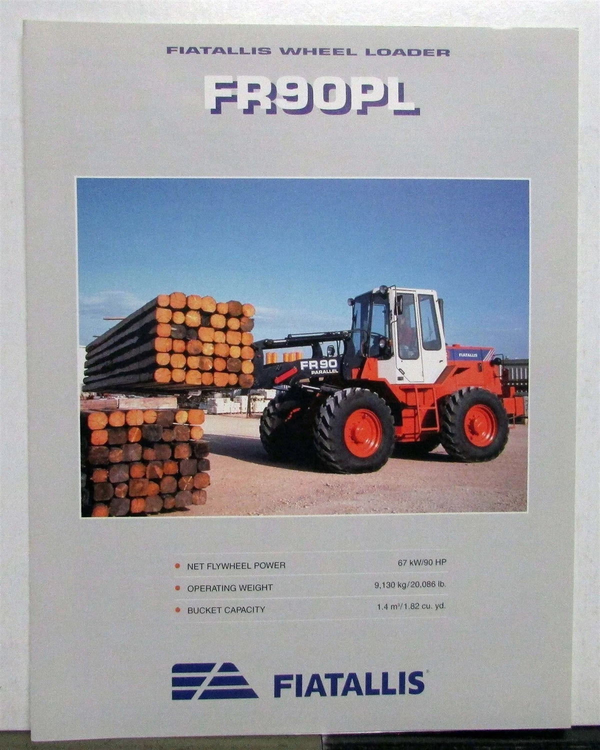 Wheel Loader Diagrams for Fiat-Allis FR90PL (1995)