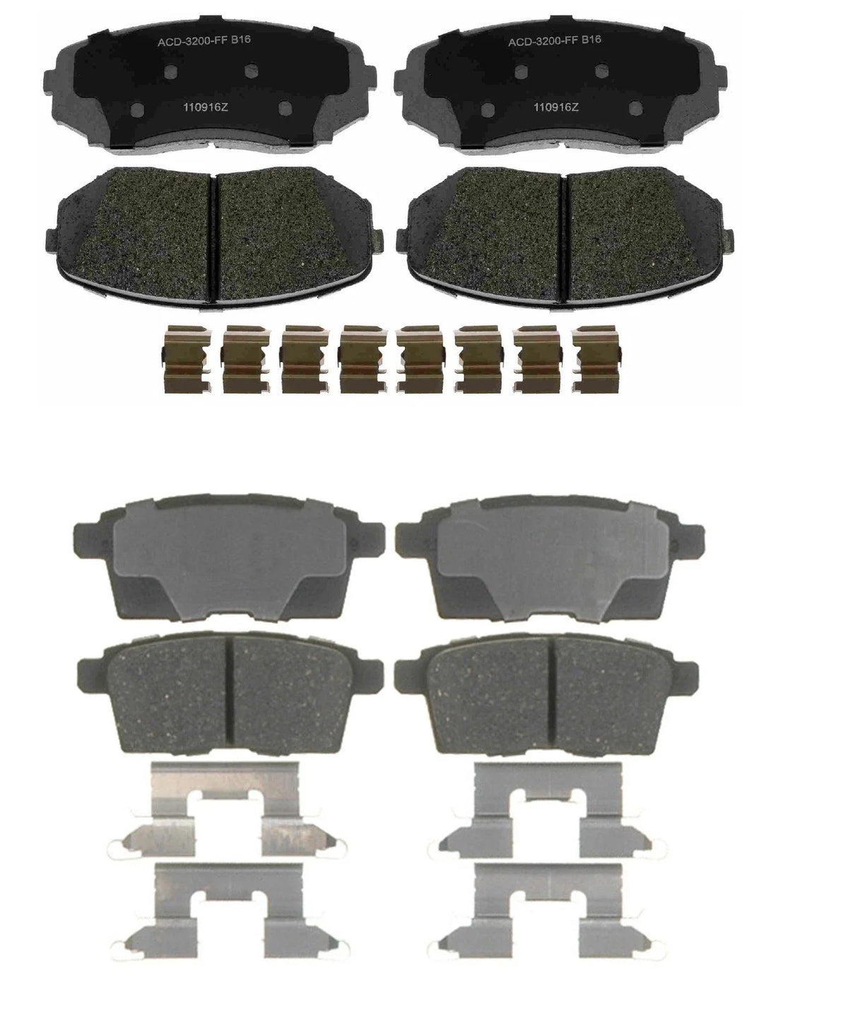 Ceramic Brake Pad Set for Ford Edge, Lincoln MKX, Mazda CX-9 (2007–2019)