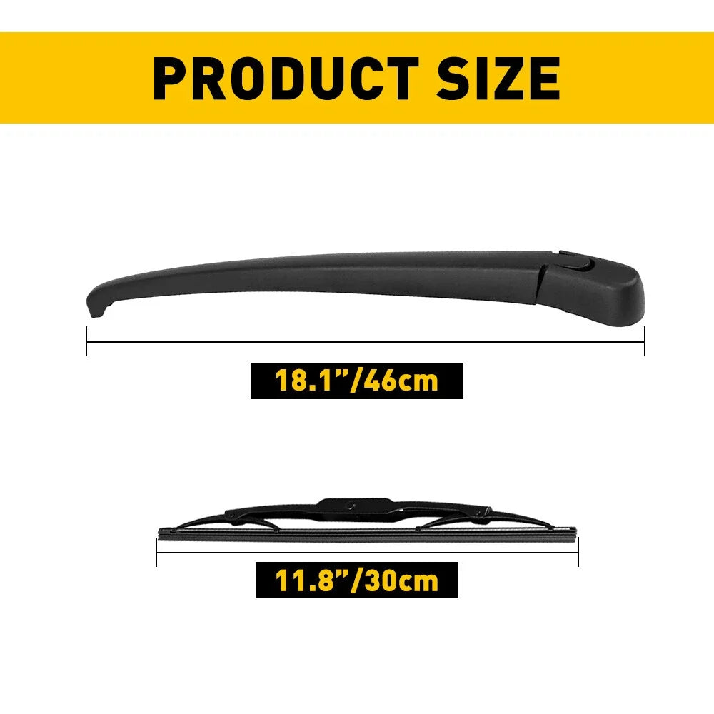 Rear Windshield Wiper Arm & Blade for Hyundai Tucson Kia Sportage (2005–2009)