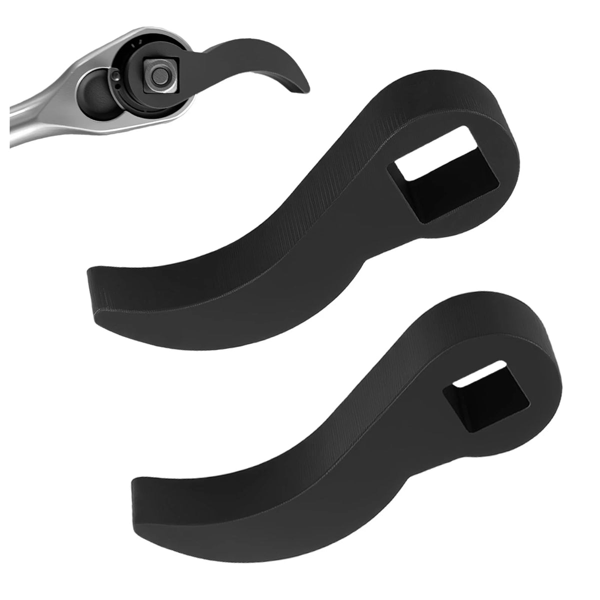 2X Pry Bar Wrench Adapter Head for 1/2" and 3/8" (Style 2)