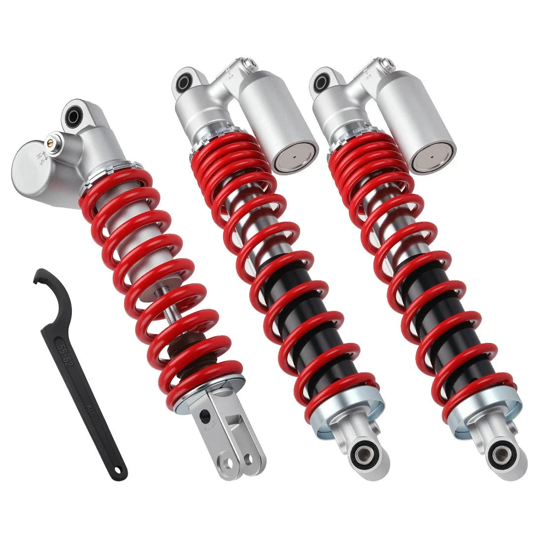 Front & Rear Air Shocks + Adjustable Tool for Suzuki Quadsport Z400 (2003–2014)