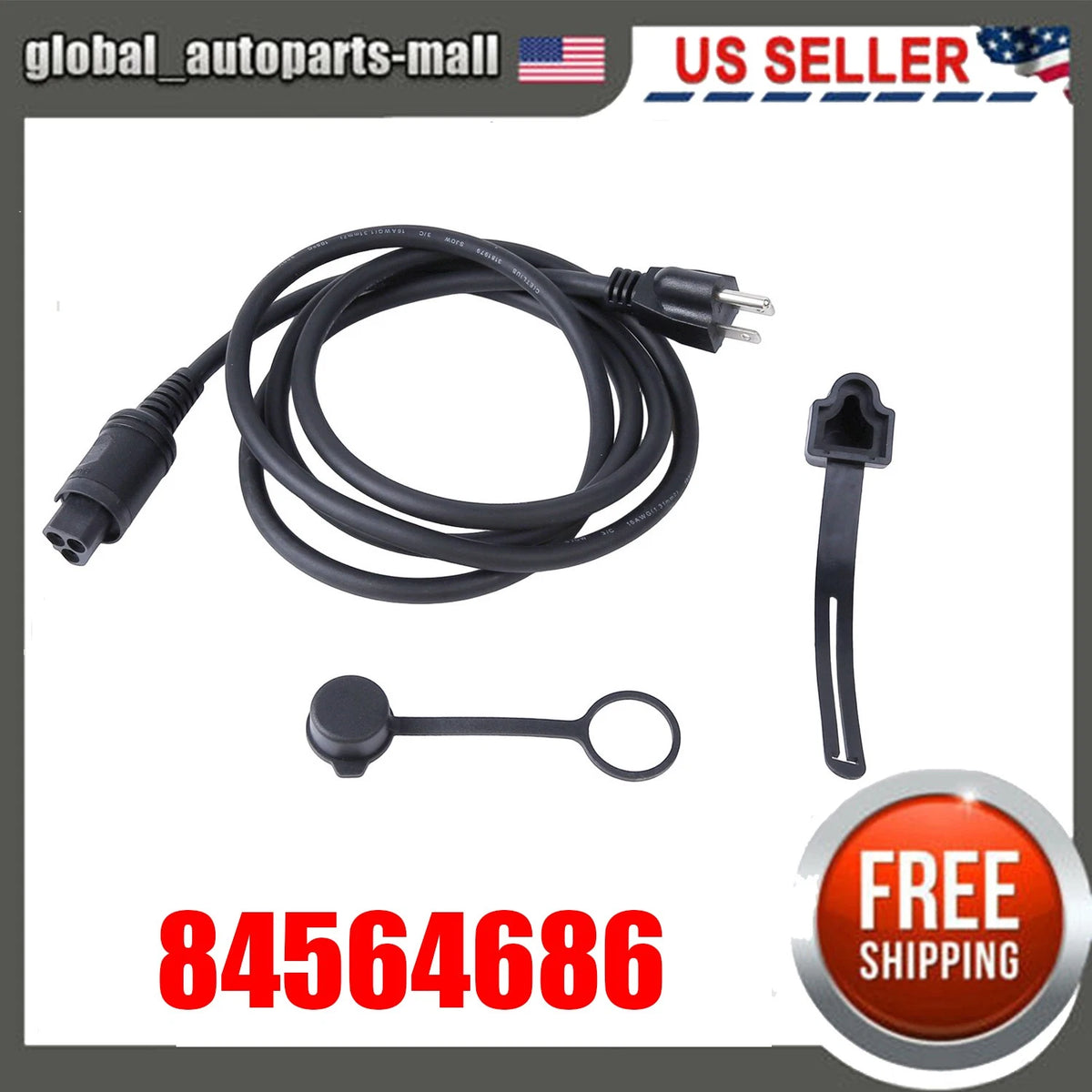 Engine Coolant Block Heater Cable for Chevrolet Silverado (2019–2023) 84564686
