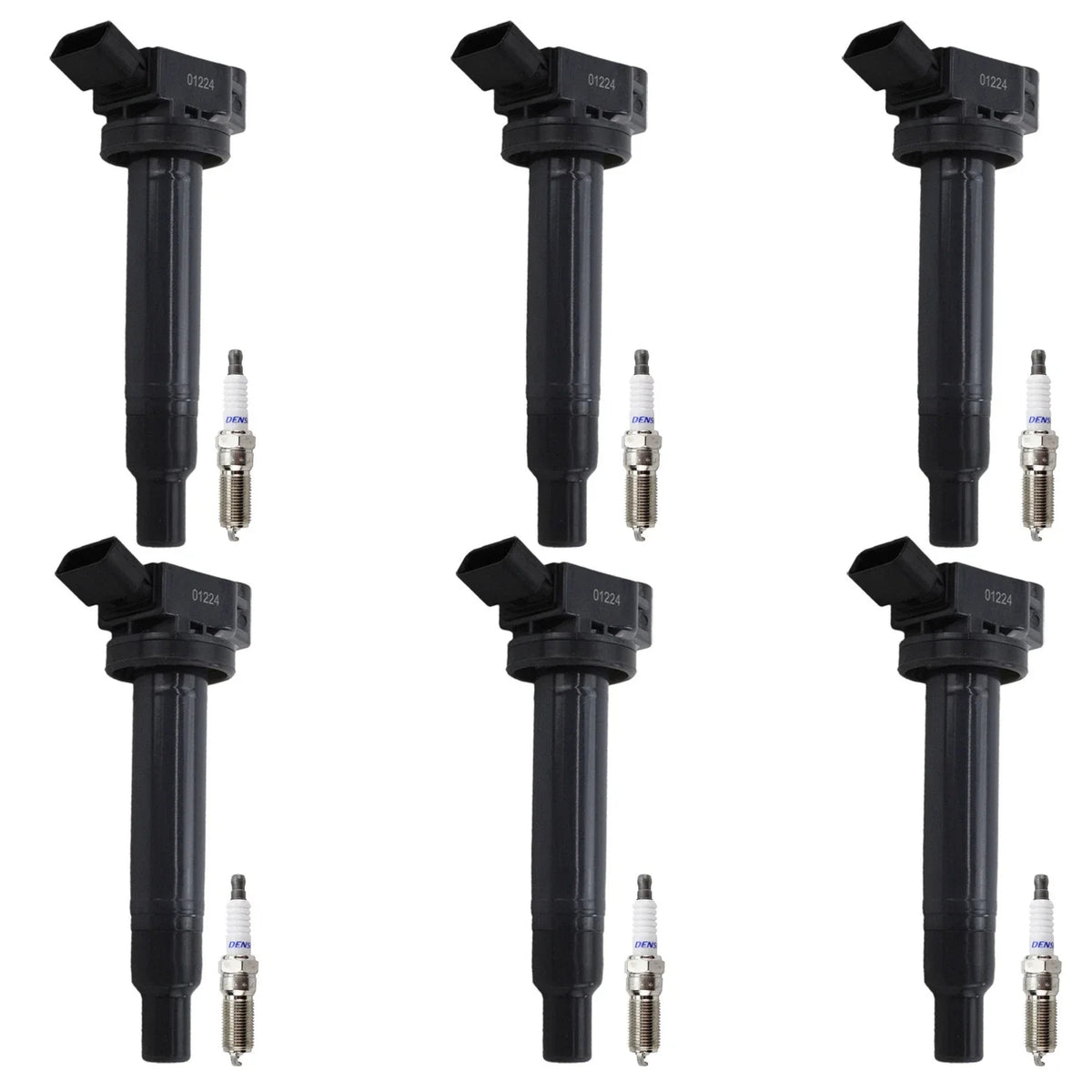 Set of 6 Ignition Coils & Platinum Spark Plugs for Buick Rendezvous (2002–2007)