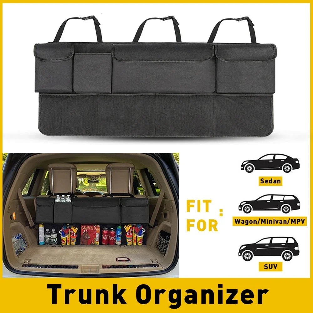 8 Pocket Car Trunk Organizer for Universal Fit (2010–2023)