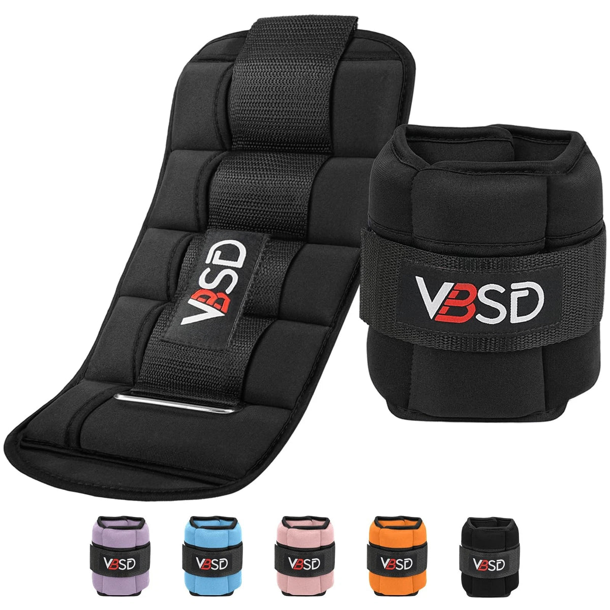 2X Adjustable Ankle Weights for Workout Gym (2-10 lbs Pair)