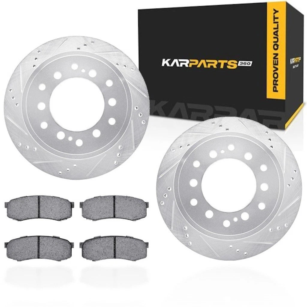 Rotor Set with Brake Pads for Toyota Land Cruiser (2013–2021) ALX-PAU-DF-7512-76100-CLA5