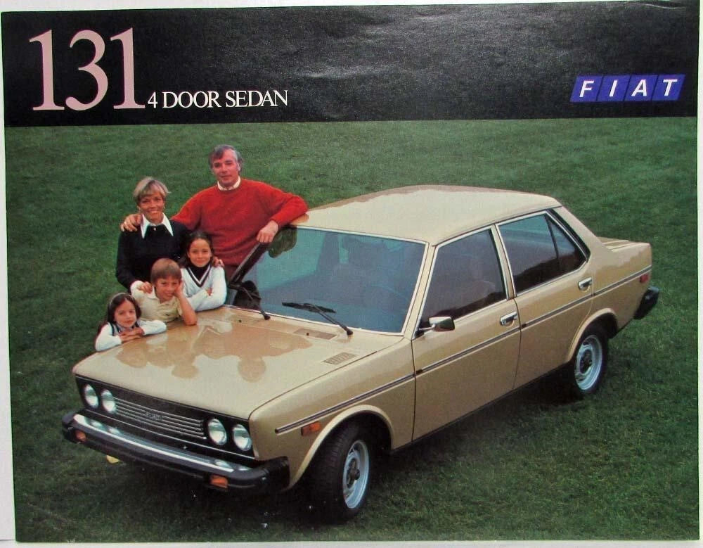 Fiat 131 Spec Sheet for 1977 4 Door Sedan