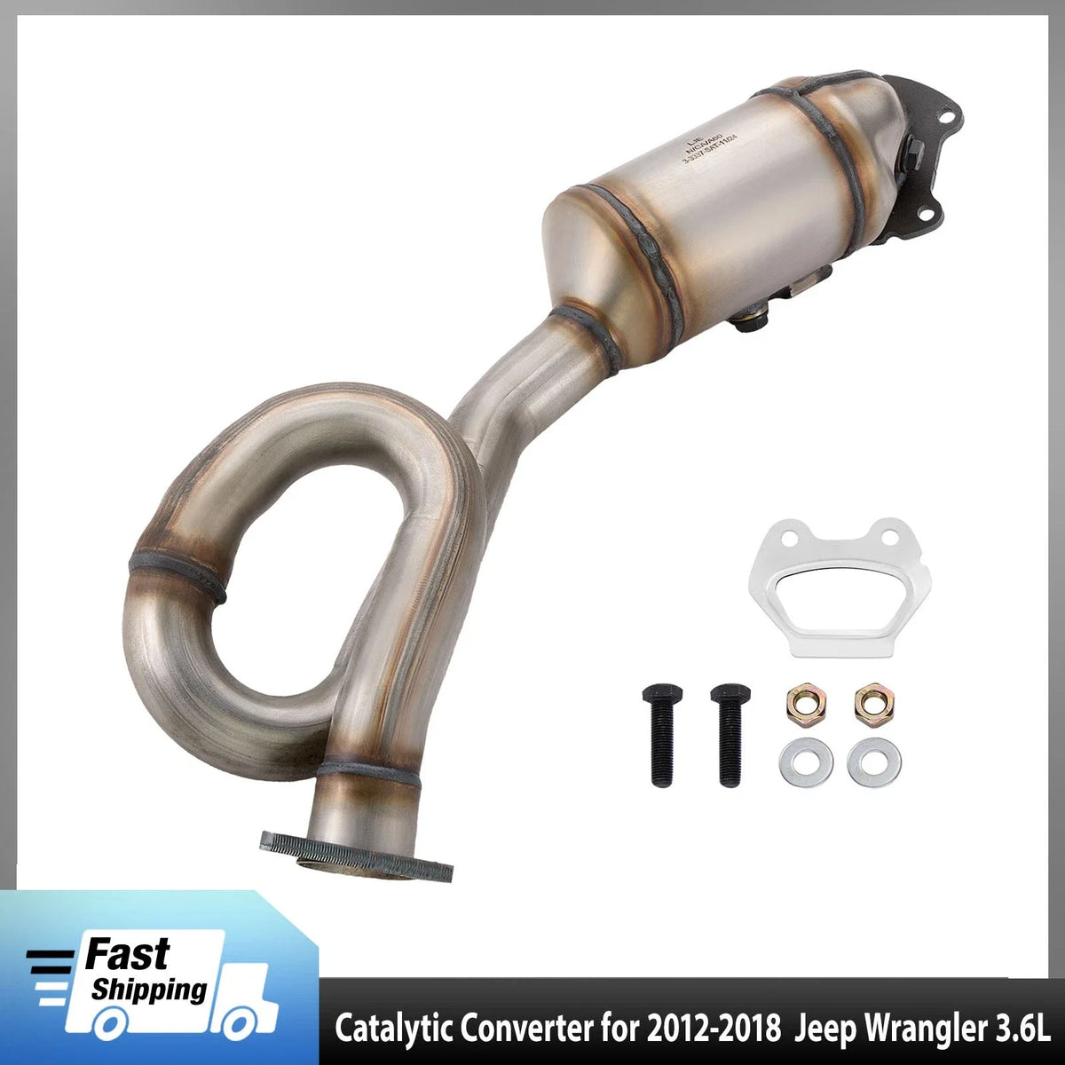Exhaust Catalytic Converter Left for Jeep Wrangler (2012–2018)