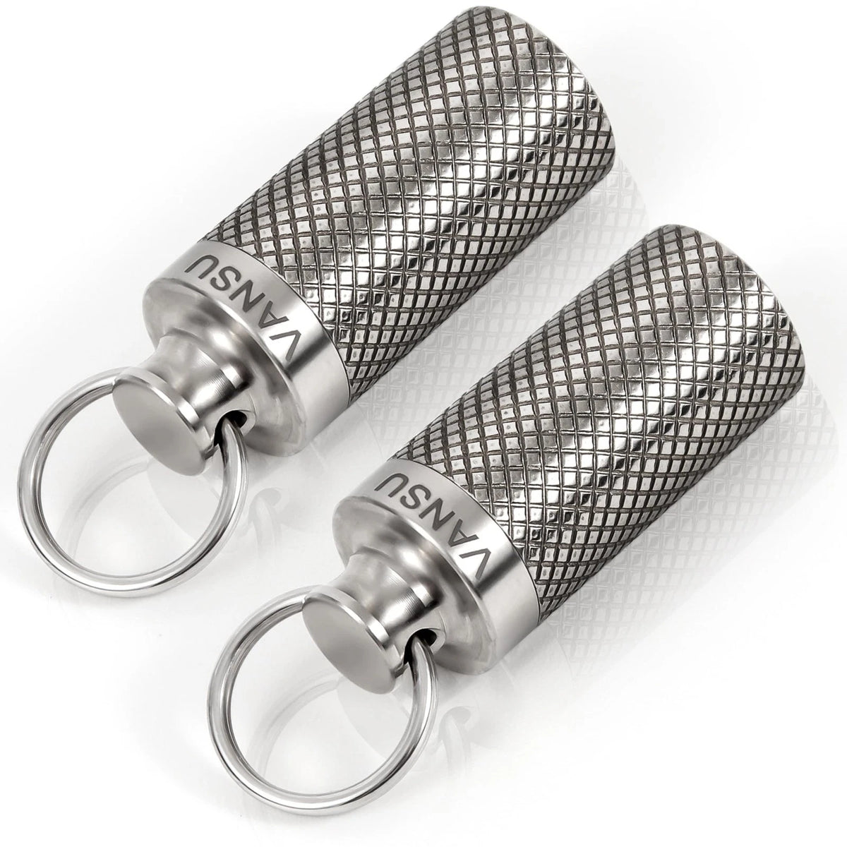 2X Titanium Waterproof Keychain Pill Holder for VANSU