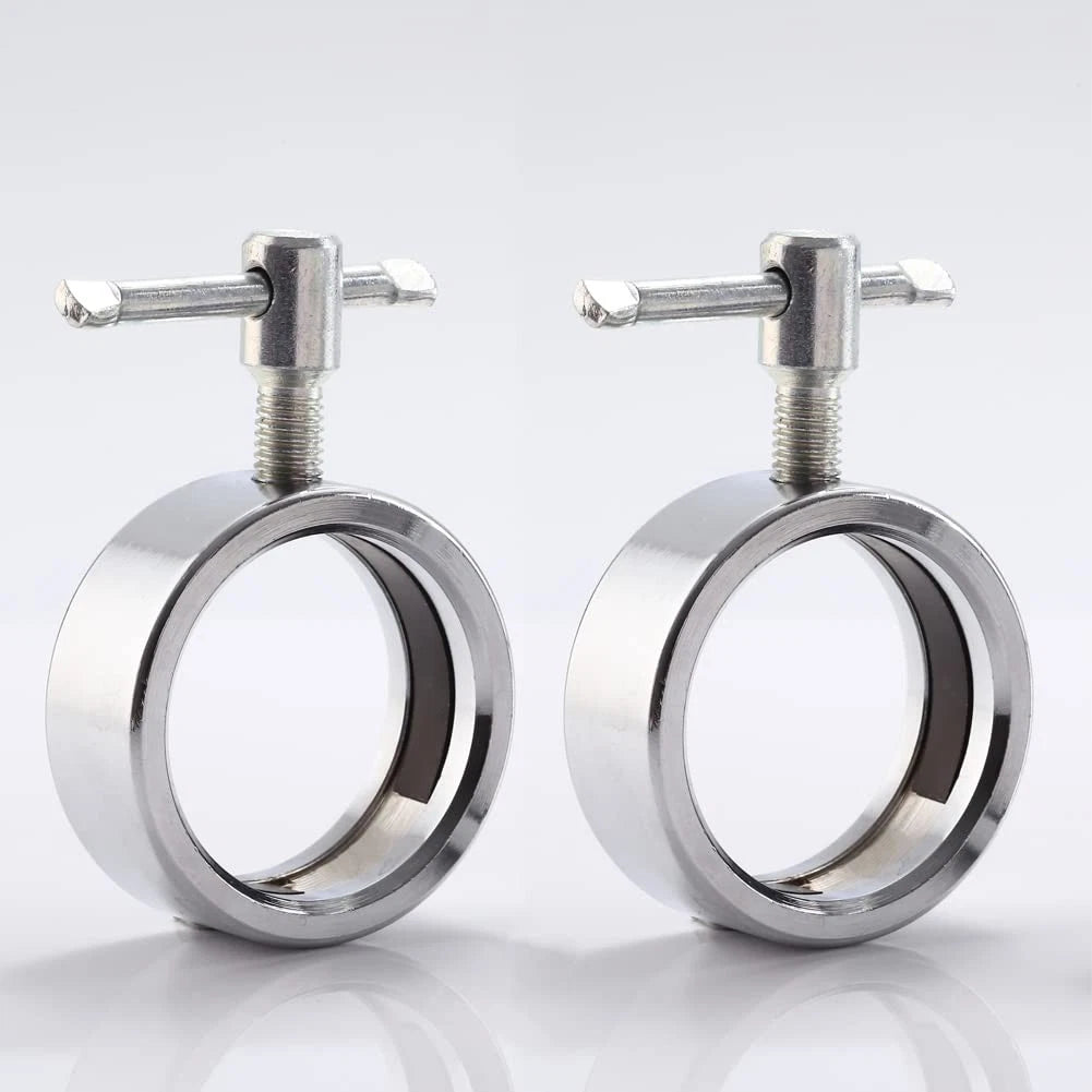 Pair of Quick Release Stainless Steel Barbell Collars for Fox Baby