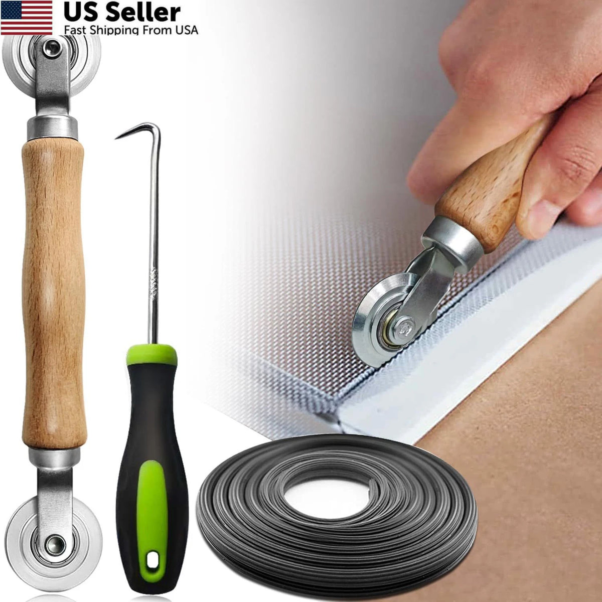3 in 1 Window Screen Repair Tool Kit for (Universal)