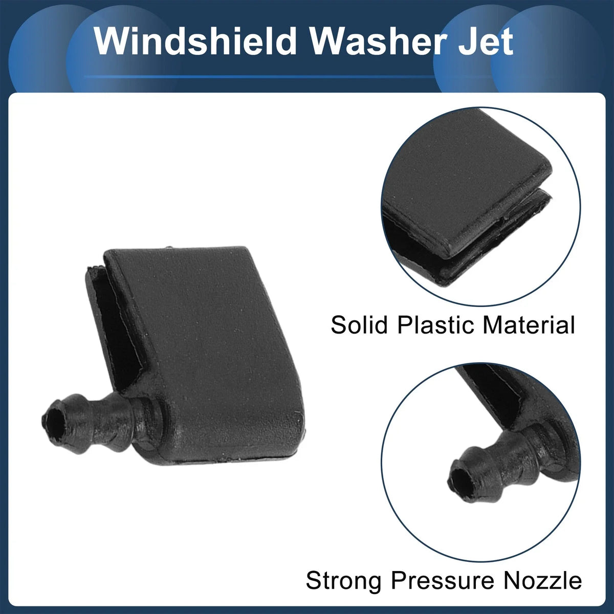 Windshield Washer Nozzle with Hose Connector for Mercedes-Benz (No. 2E1955985)