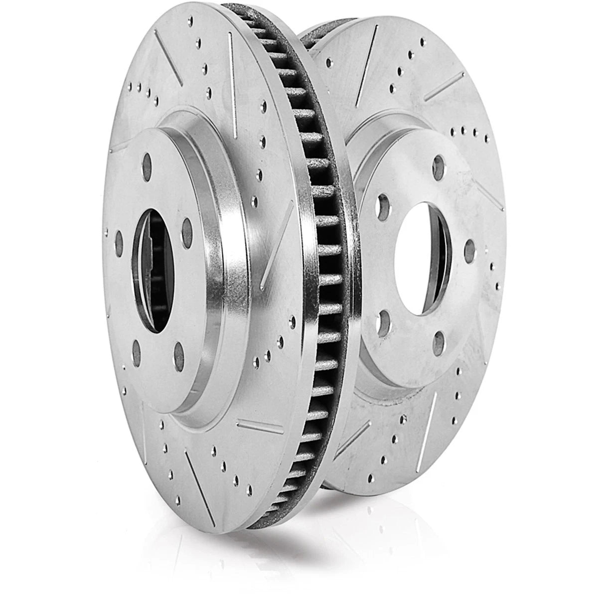 2X Powerstop Brake Discs Front for Mitsubishi Mirage G4 (2017–2024) JBR1762XPR