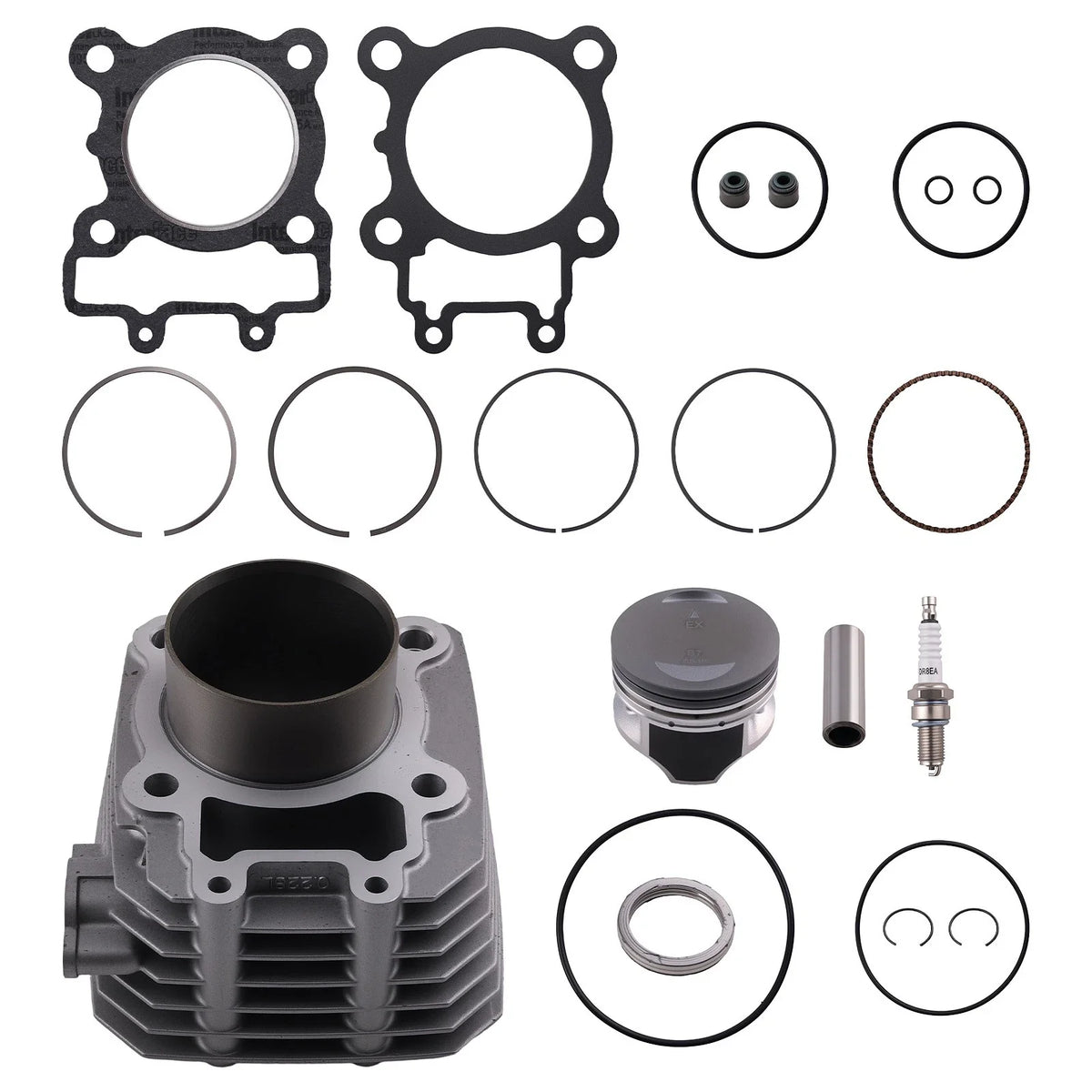 Engine Top End Kit for Kawasaki Bayou 250 (2003–2011) with Seals Rings Gaskets
