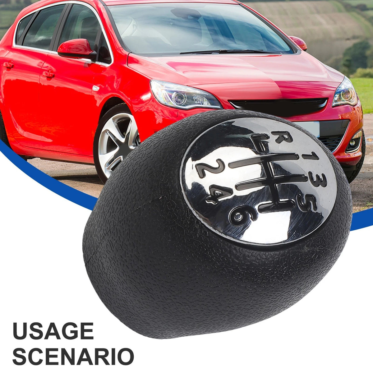 Gear Shift Knob for Car Interior Upgrade (Easy Installation, PU Leather)