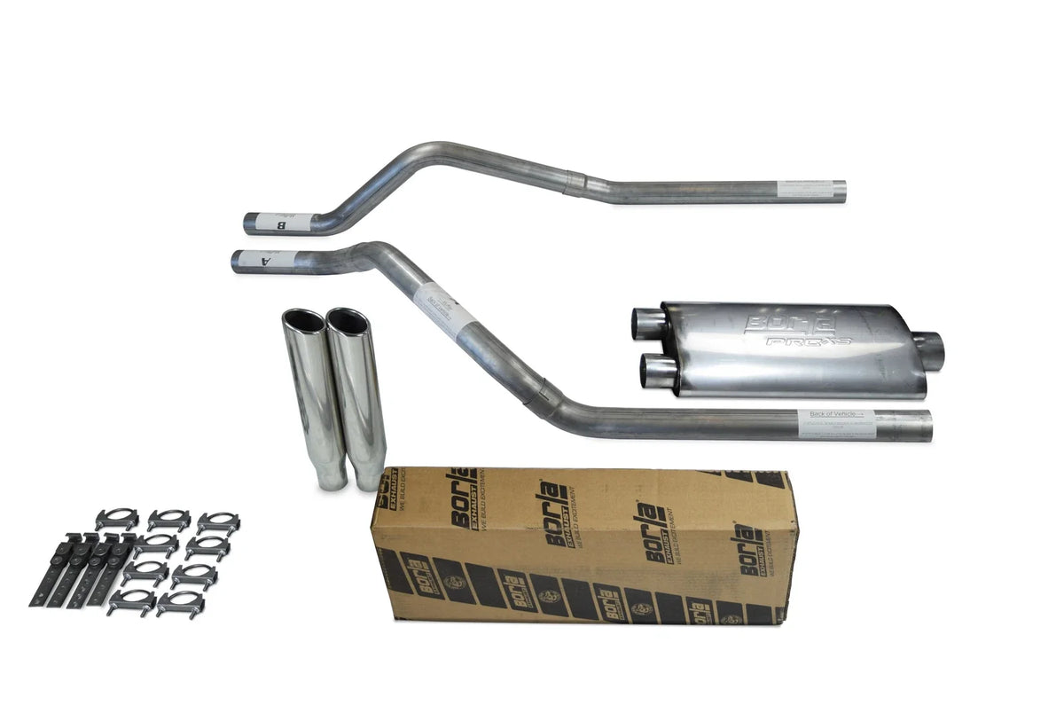 2.5" Dual Exhaust Kit for Chevy Blazer (2000–2004) Borla Pro XS Clamp Tip
