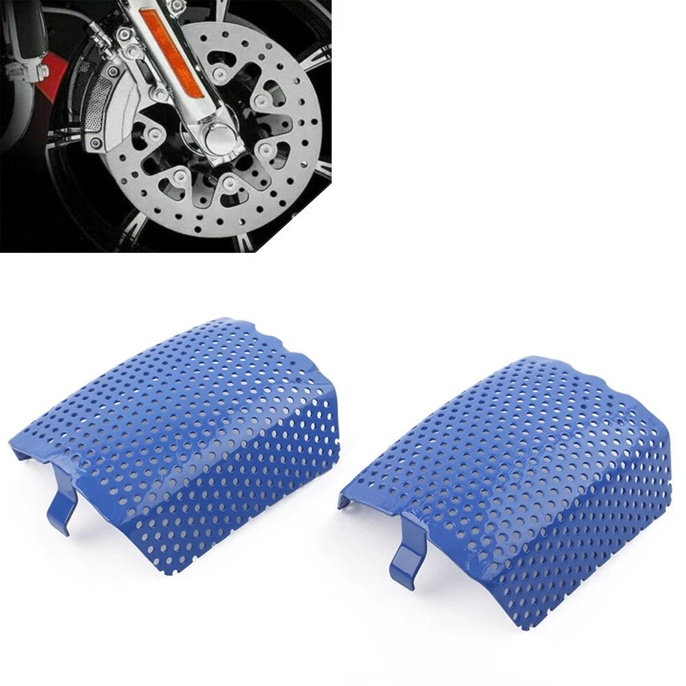 Pair Steel Front Caliper Screen Inserts for Harley V-Rod & Touring (2006–2019) 42054-05