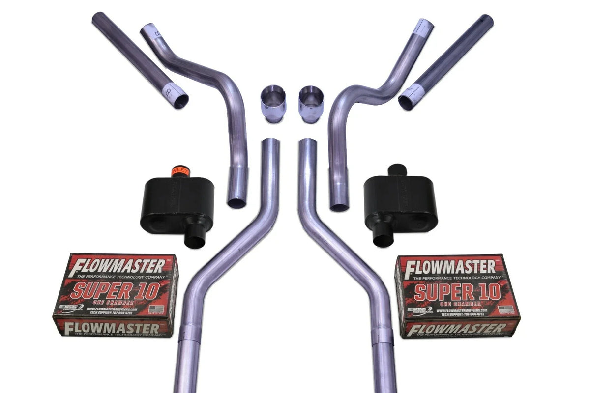 2.5" Dual Exhaust Kit for Chevy GMC C10 (1963–1972) - Flowmaster Super 10