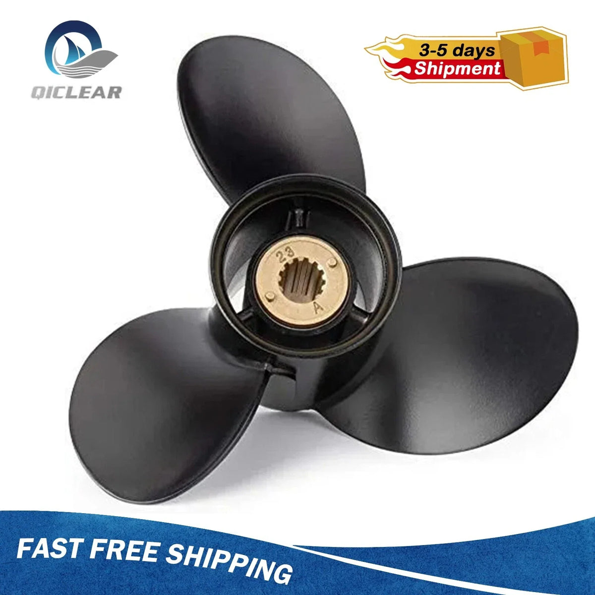 Outboard Propeller 10.5 x 13 for Mercury BF25 BF30 BF35 BF40 BF45 BF48 BF50 BF70 BF75