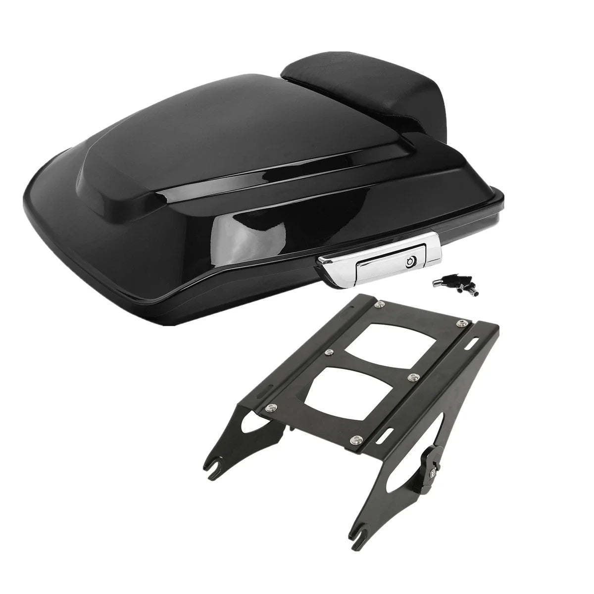 Razor Trunk Backrest Pad Mount Rack for Harley Touring Road Glide (2014–2023)