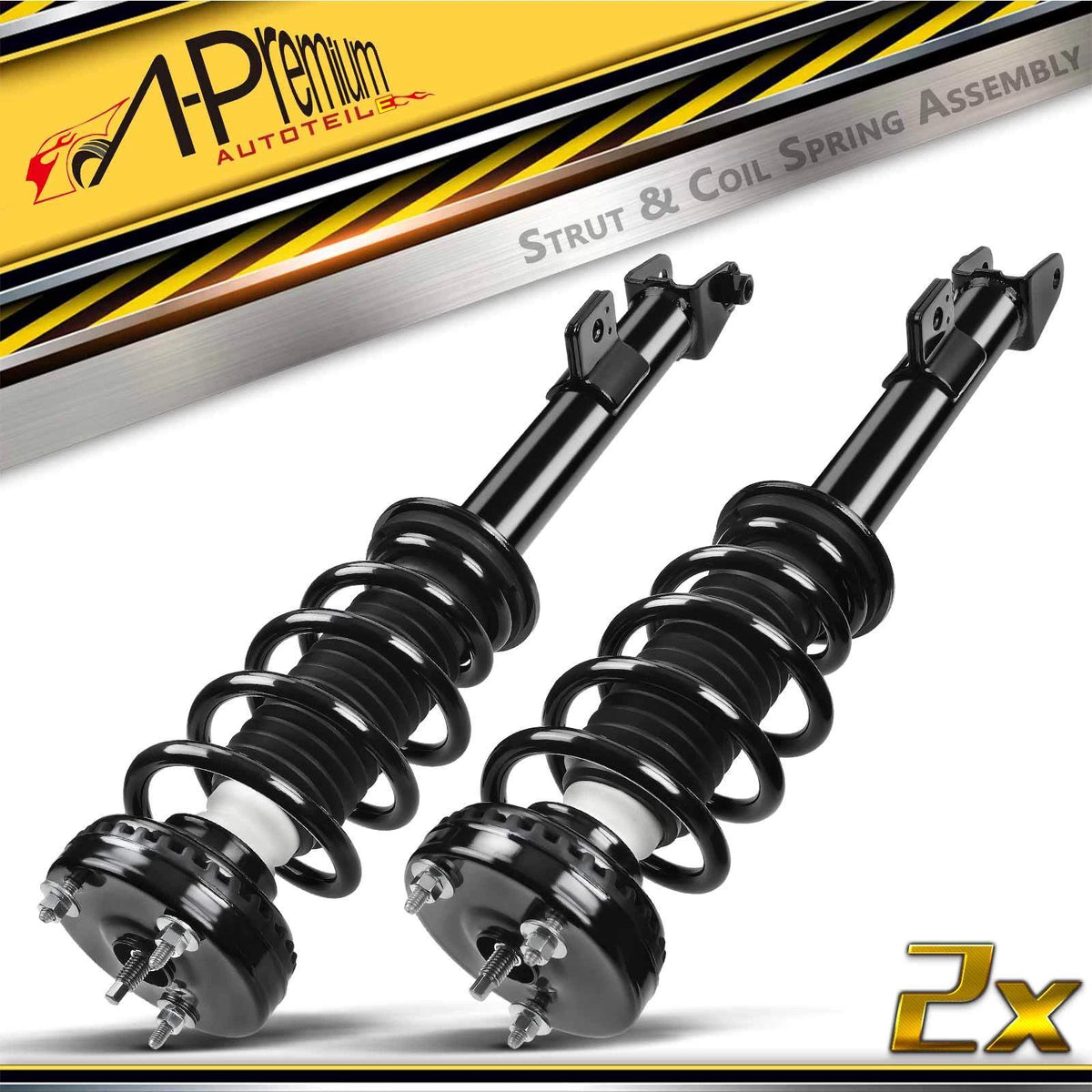 Set of 2 Front Struts w/ Coil Spring Assembly for Dodge Challenger (2009–2010) 1345792L, 1345792R