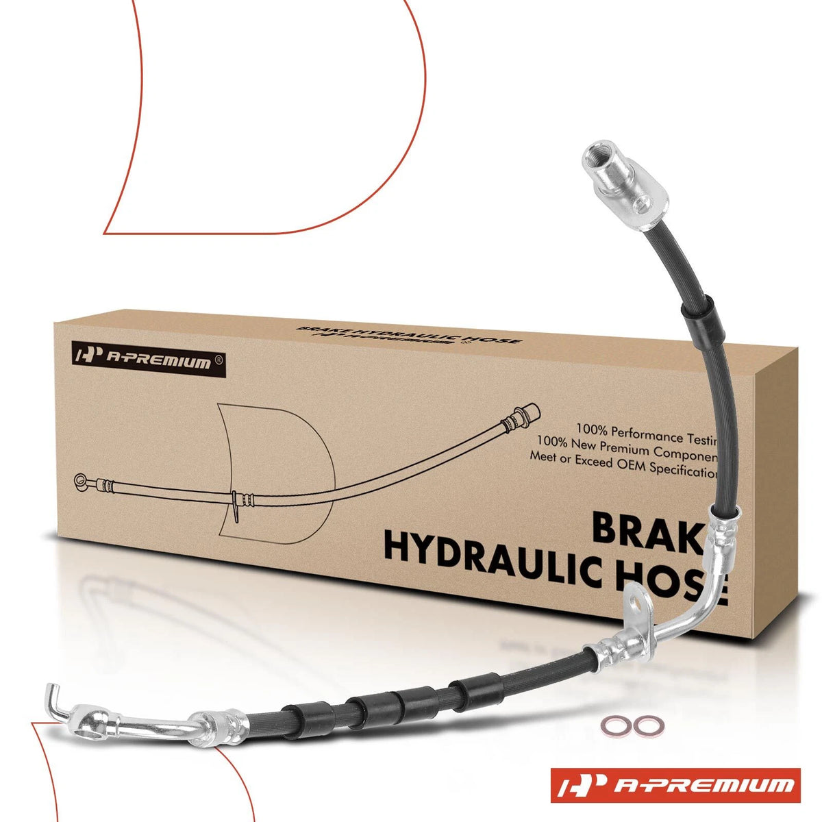 Front Right Brake Hydraulic Hose for Mazda 6 (2009–2013) GS3L43980A, 2205839