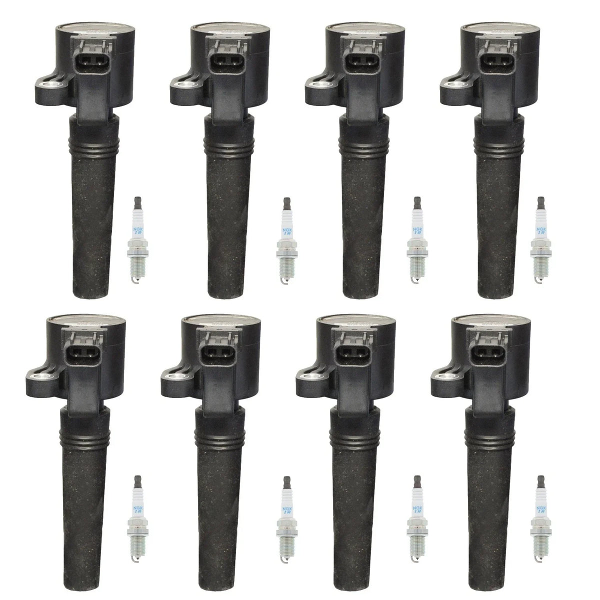 Set of 8 Ignition Coils & NGK Iridium Spark Plugs for LS S-Type V8