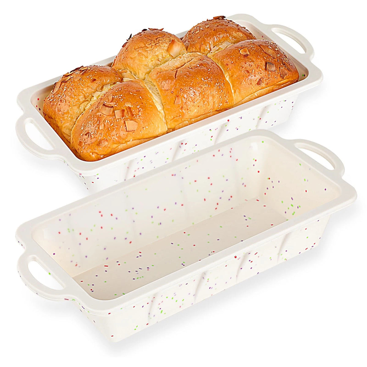 2X Silicone Bread Loaf Pan with Metal Reinforced Design