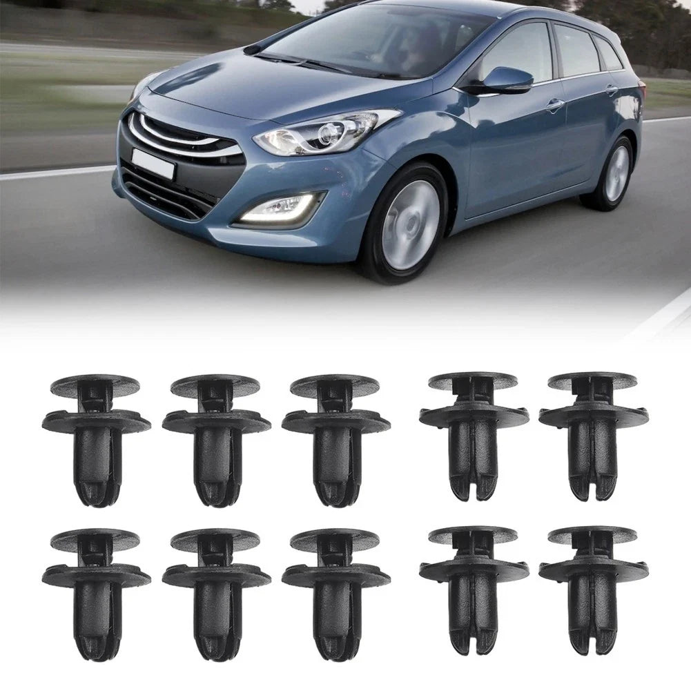 10 Pcs Front Bumper Push Clips Rivets for Hyundai I30 (2017–2020) 1420608250B