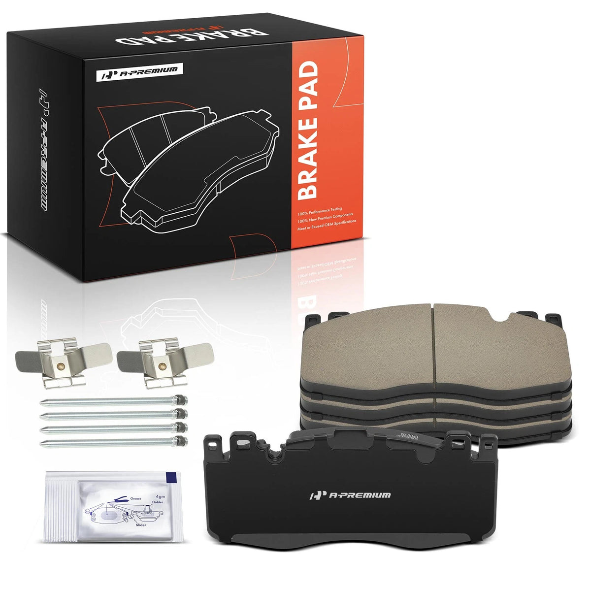 Set of 4 Front Ceramic Brake Pads for BMW M5 (2013–2014), M6 (2013–2015), M6 Gran Coupe (2014–2015) D1738