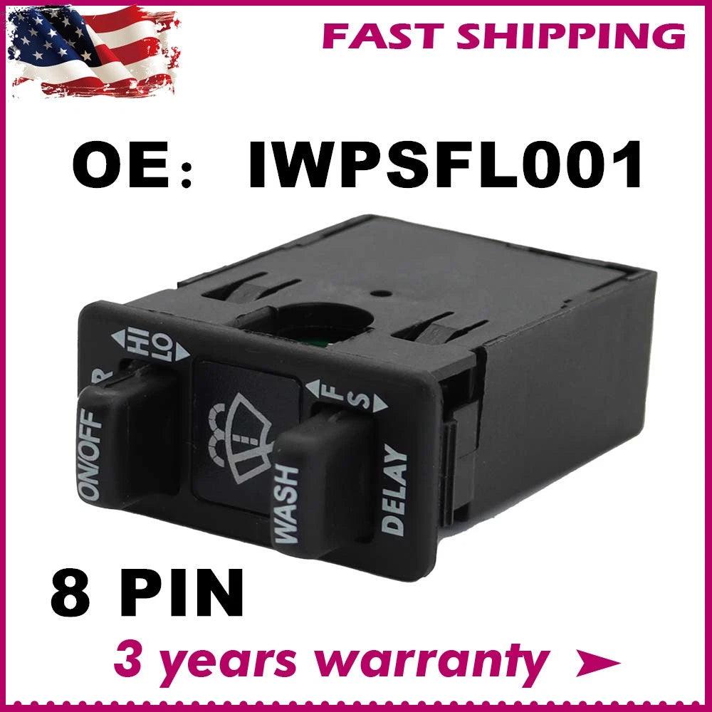 Wiper Control Switch for Freightliner Columbia & Coronado (IWPSFL001, 0646159001, 0623096002)