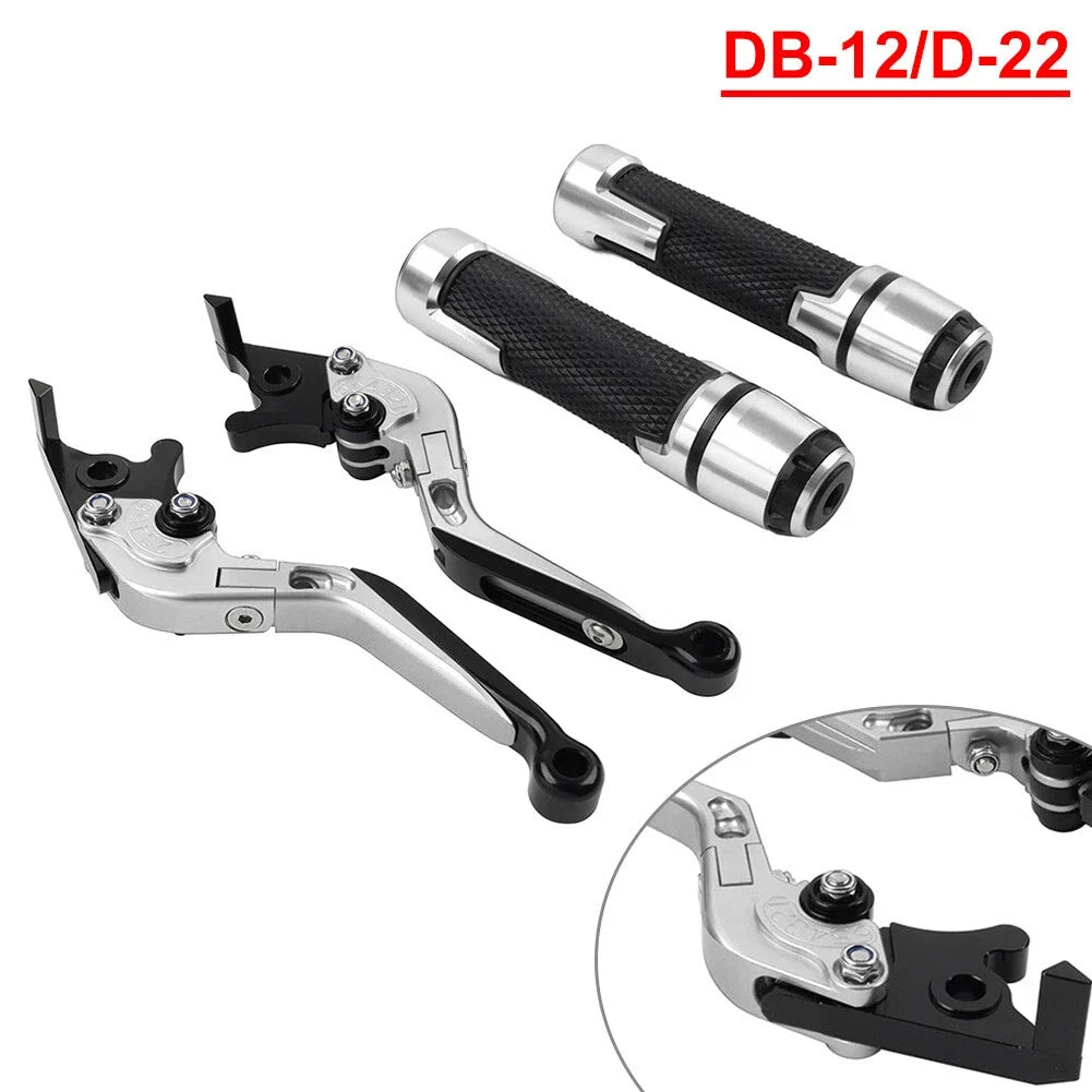 Set of 2 Silver Extendable Brake Clutch Levers for Ducati Monster (620)