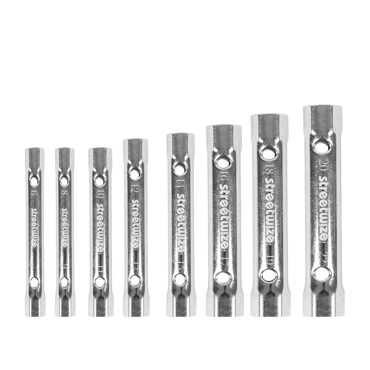 10-Piece Steel Tubular Box Spanner Set for Workshop Garage (SWTOOL65)