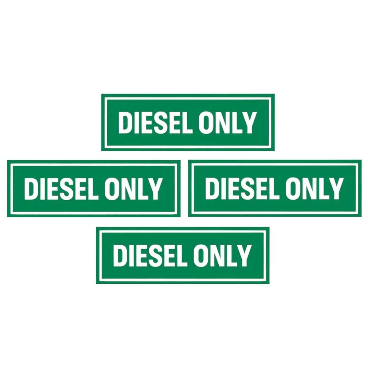 Diesel Only Vinyl Decal Sticker for Truck (Weatherproof)