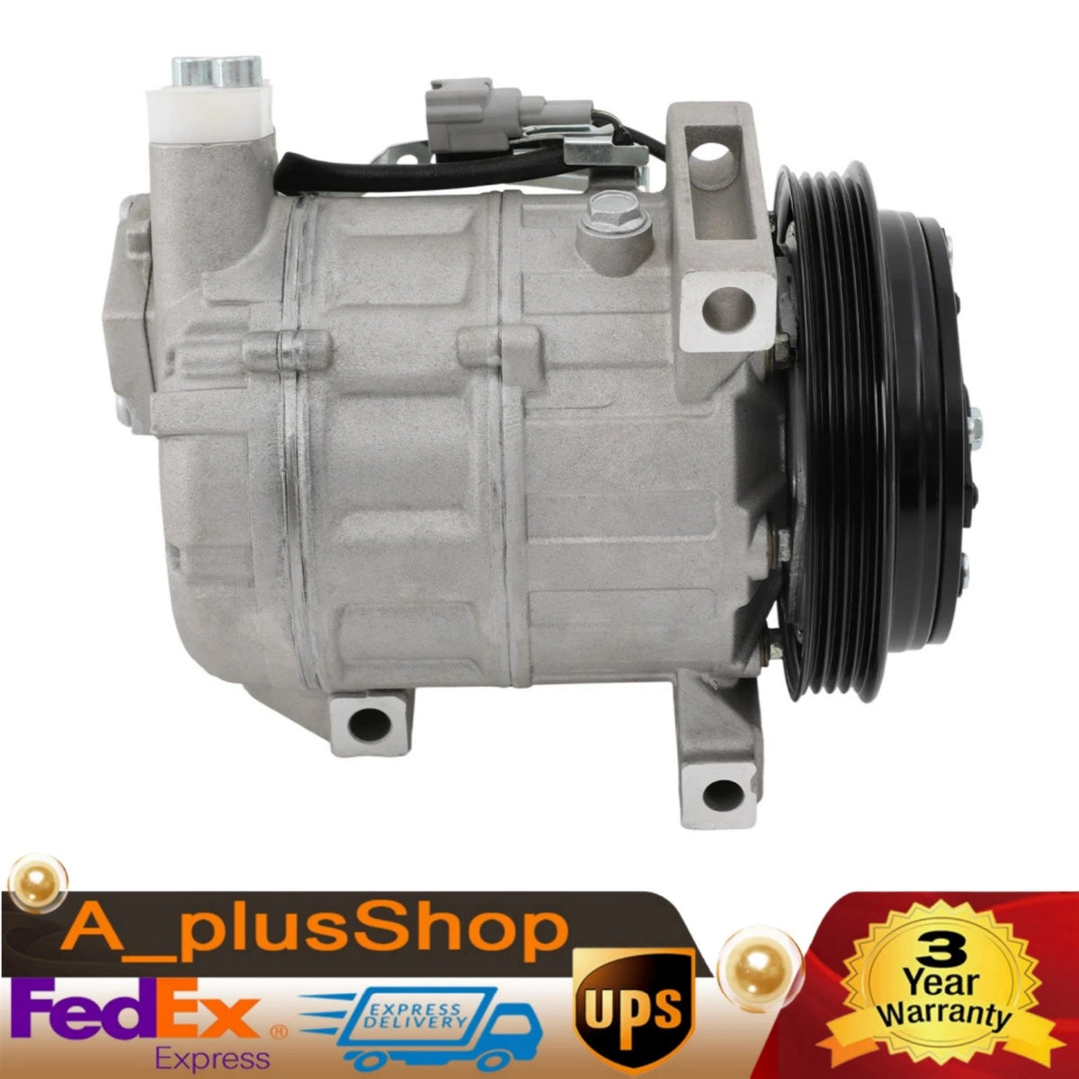 AC Compressor with 4-Groove Pulley for Infiniti M35 (2006–2008)