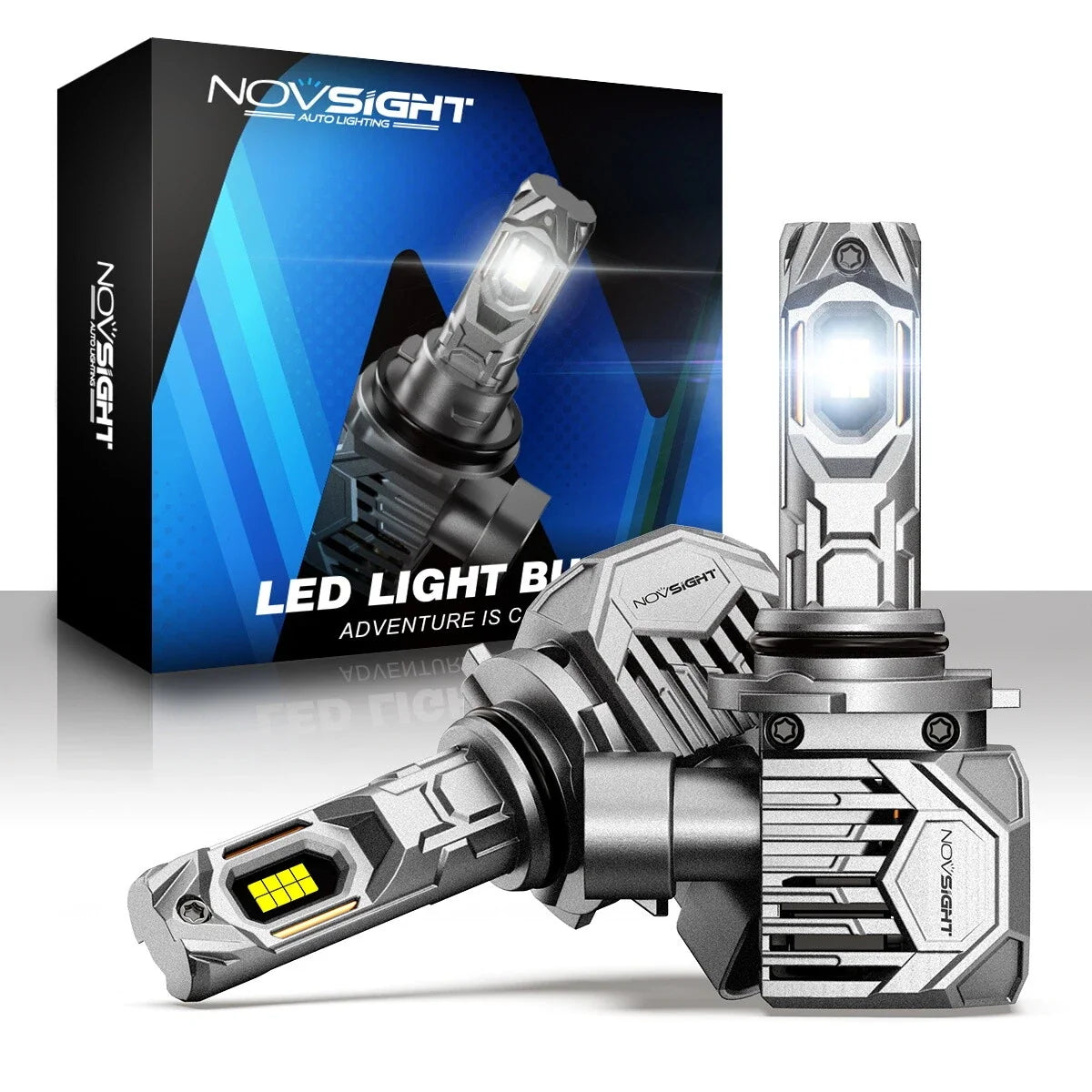 2X 9006 LED Headlight Bulbs Kit for High/Low Beam (22000LM, 6500K)